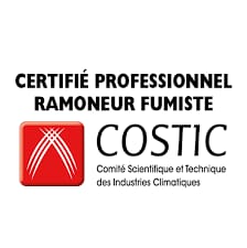 Certifié professionnel ramoneur fumiste COSTIC